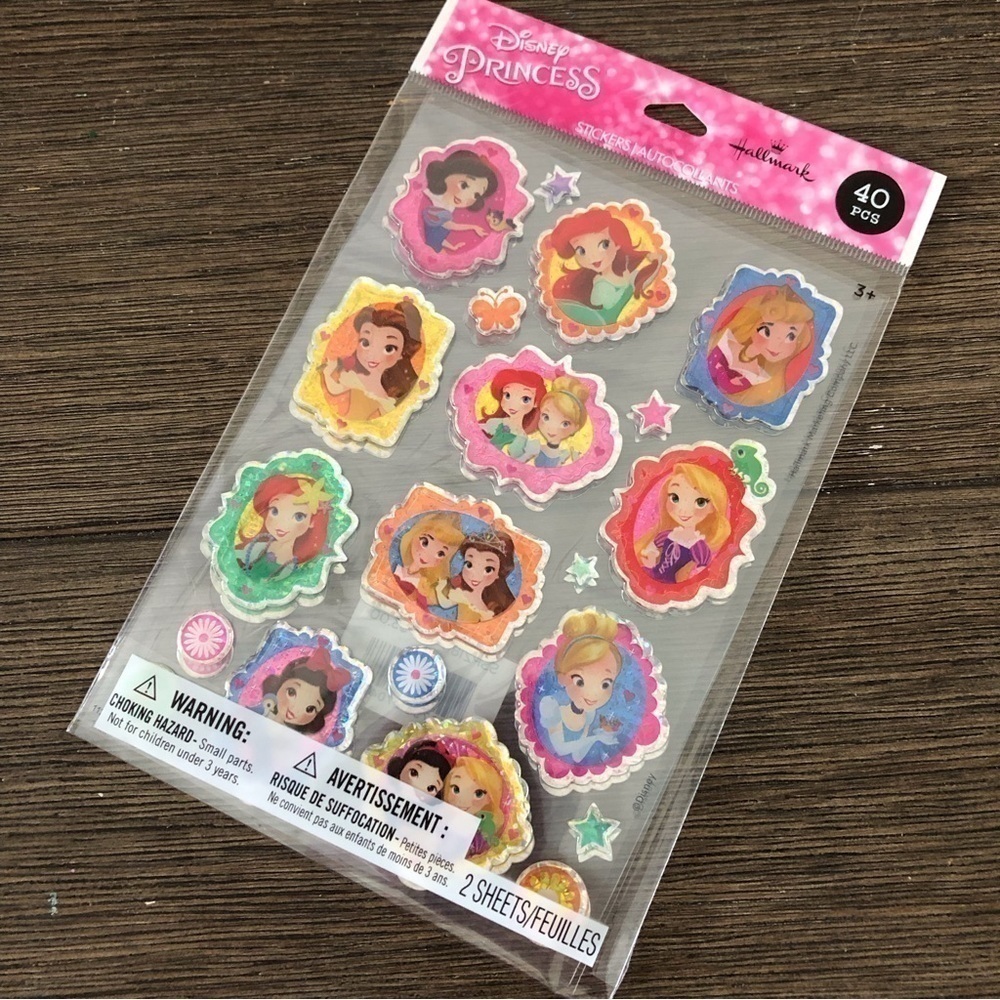 Hallmark Disney: Princess puff stickers